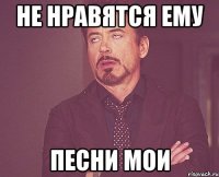 не нравятся ему песни мои