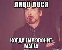 Лицо лося Когда ему звонит Маша