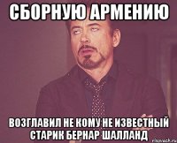 сборную армению возглавил не кому не известный старик Бернар Шалланд