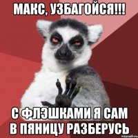 Макс, УЗБАГОЙСЯ!!! С флэшками я сам в пяницу разберусь