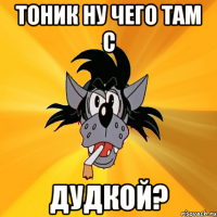 тоник ну чего там с дудкой?