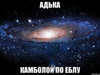 Адька Камболой по еблу