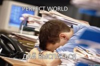 Perfect World дай выспаться