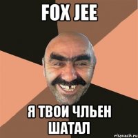 Fox Jee Я ТВОИ ЧЛЬЕН ШАТАЛ