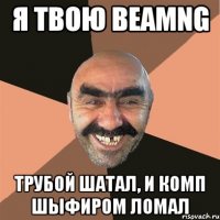 Я твою BeamNG Трубой шатал, и комп шыфиром ломал