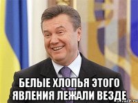  Белые хлопья этого явления лежали везде