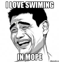 I love swiming in Море