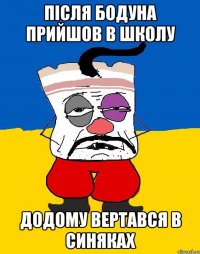 Після бодуна прийшов в школу додому вертався в синяках