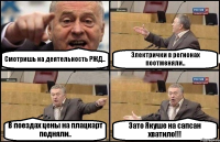 Смотришь на деятельность РЖД.. Электрички в регионах поотменяли.. В поездах цены на плацкарт подняли.. Зато Якуше на сапсан хватило!!!