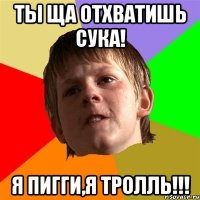 Ты ща отхватишь сука! Я ПИГГИ,Я ТРОЛЛЬ!!!