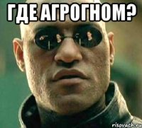 Где агрогном? 