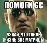 Помоги GC узнай, что такое жизнь вне матрицы