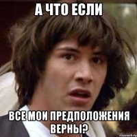 А что если Все мои предположения верны?