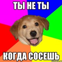 ТЫ НЕ ТЫ КОГДА СОСЕШЬ