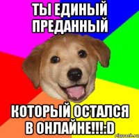 ТЫ ЕДИНЫЙ ПРЕДАННЫЙ КОТОРЫЙ ОСТАЛСЯ В ОНЛАЙНЕ!!!:D