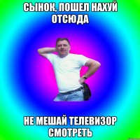 Сынок, пошел нахуй отсюда Не мешай телевизор смотреть