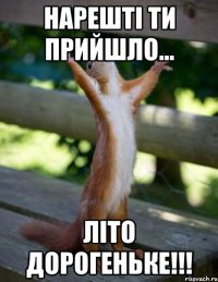 Нарешті ти прийшло... Літо дорогеньке!!!