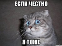 Если честно Я тоже