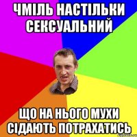 ЧМІЛЬ НАСТІЛЬКИ СЕКСУАЛЬНИЙ ЩО НА НЬОГО МУХИ СІДАЮТЬ ПОТРАХАТИСЬ