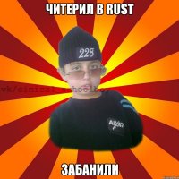 читерил в Rust забанили