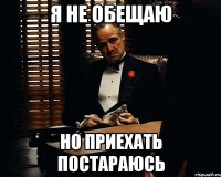 я не обещаю но приехать постараюсь