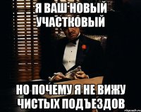 Я ваш новый участковый Но почему я не вижу чистых подъездов