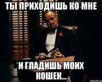 ты приходишь ко мне и гладишь моих кошек...