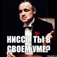 Ниссо, Ты в своем уме?