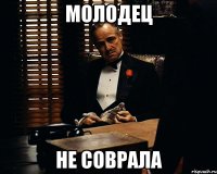 Молодец Не соврала