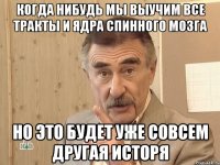 Когда нибудь мы выучим все тракты и ядра спинного мозга но это будет уже совсем другая исторя