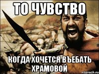 то чувство когда хочется въебать храмовой