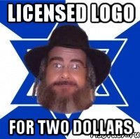 licensed logo for two dollars