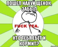 Пошел нахуй щенок, забыл Кто тебя ебёт и кормит?