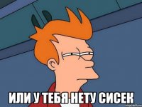  или у тебя нету сисек