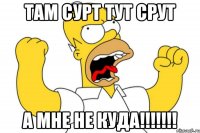 ТАМ СУРТ ТУТ СРУТ А МНЕ НЕ КУДА!!!!!!!