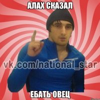 Алах сказал ебать овец