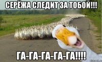 Серёжа следит за тобой!!! га-га-га-га-га!!!!