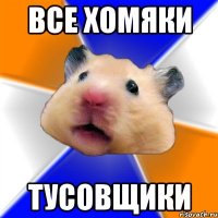 ВСЕ ХОМЯКИ ТУСОВЩИКИ