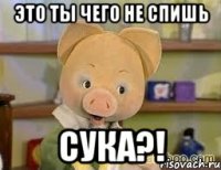 это ты чего не спишь сука?!