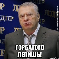  Горбатого лепишь!