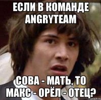 Если в команде AngryTeam Сова - Мать, то Макс - Орёл - отец?