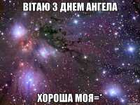 Вітаю з Днем Ангела хороша моя=*