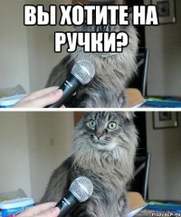 Вы хотите на ручки? 