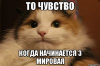 То чувство когда начинается 3 мировая