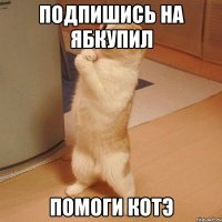 Подпишись на ябкупил Помоги котэ