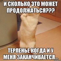 И сколько это может продолжаться??? Терпенье когда и у меня заканчивается...