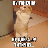 Ну Танечка ну дай, а...?! Титичку...