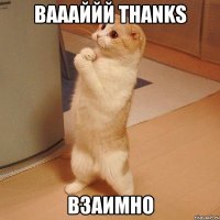 ВАААЙЙЙ THANKS ВЗАИМНО