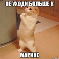 НЕ УХОДИ БОЛЬШЕ К МАРИНЕ