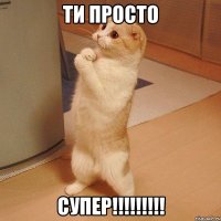 ТИ ПРОСТО СУПЕР!!!!!!!!!